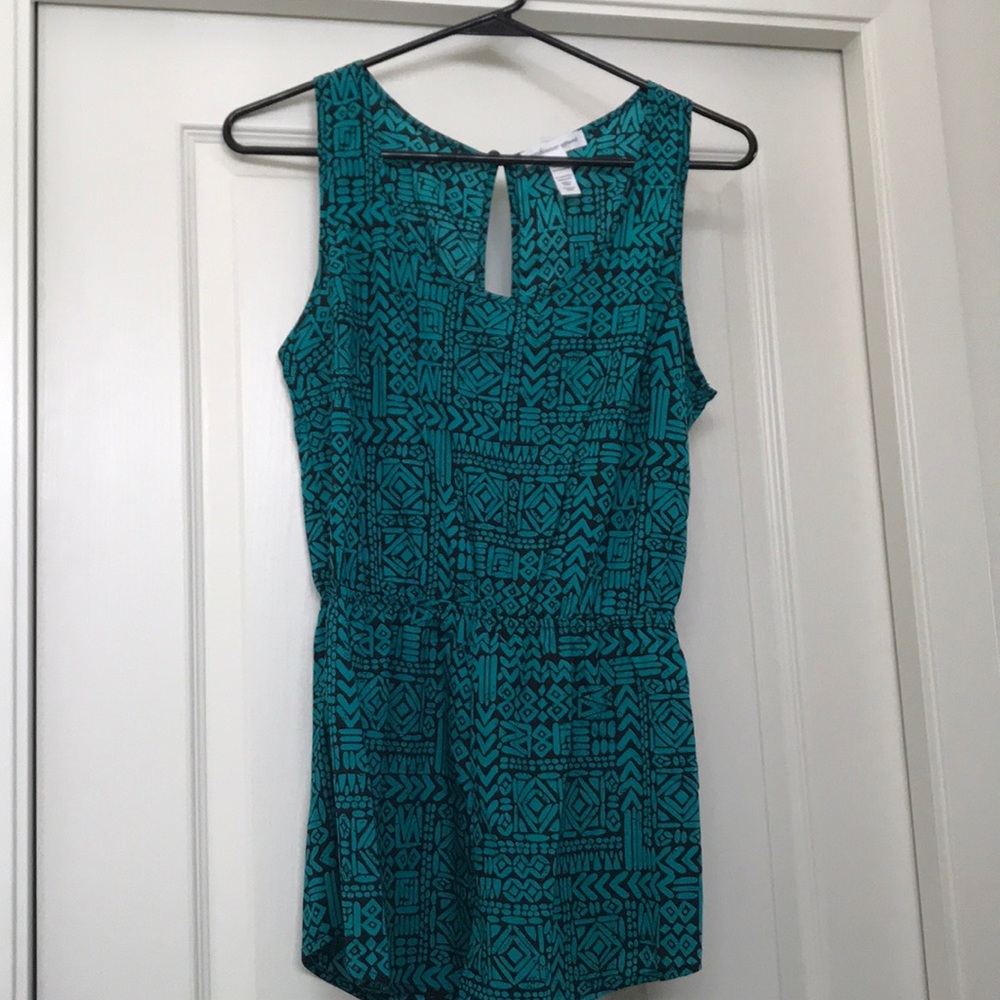 Ambiance Blue/Green Apparel Romper